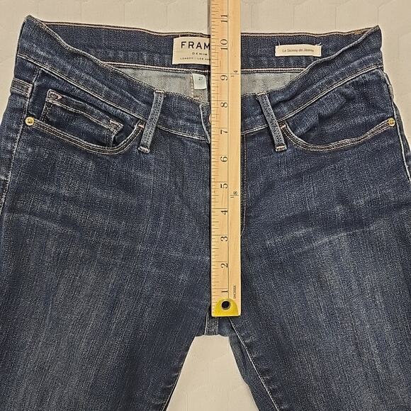 FRAME Womens Le Skinny de Jeanne Denim Jeans Size 27 Queens Way Made In USA - Picture 8 of 10